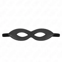 kink maska na oczy z mini nitami model 2 czarna 20,5x5,5 cm