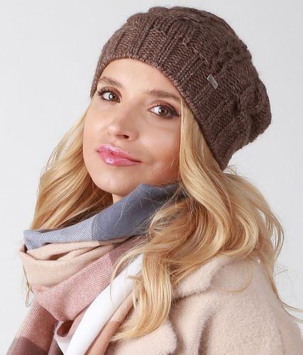 Brązowa czapka damska smerfetka - A4 na Arena.pl