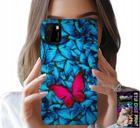 ETUI DO HUAWEI Y5P - NIEBIESKIE MOTYLKI, MOTYL, KOBIECE WZORY