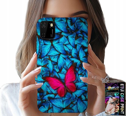ETUI DO HUAWEI Y5P - NIEBIESKIE MOTYLKI, MOTYL, KOBIECE WZORY na Arena.pl