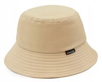 Letni KAPELUSZ Rybacki BAWEŁNIANY Bucket Hat JASNOBEŻOWY Pako Jeans