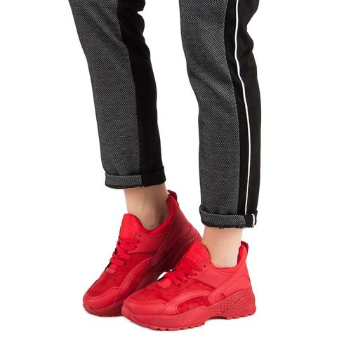Czerwone Sneakersy Na Platformie r.36 na Arena.pl
