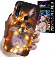 ETUI DO HUAWEI P30 LITE - SŁODKI LISEK ZWIERZĘTA LEŚNE CASE +SZKŁO