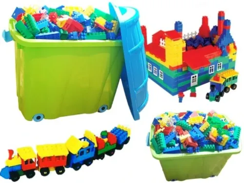 KLOCKI KONSTRUKCYJNE 500 w POJEMNIKU POLSKIE na Arena.pl