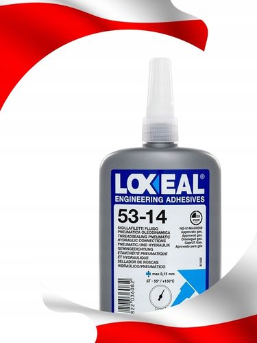 KLEJ USZCZELNIAJĄCY DO GWINTÓW RUROWYCH 3/4" LOXEAL 53-14 BRĄZOWY 250 ml na Arena.pl