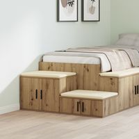 Szafka magazynowa  Artisan Oak 118x41x40 cm z drewna