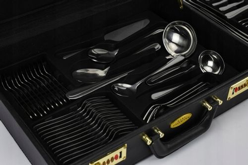 Sztućce w WALIZCE EKSKLUZYWNE 72 elementy na 12 OSÓB na Arena.pl