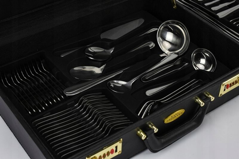 Sztućce w WALIZCE EKSKLUZYWNE 72 elementy na 12 OSÓB zdjęcie 5