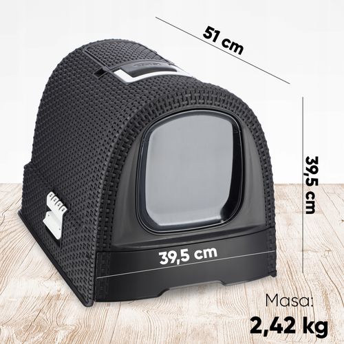 Curver 198846 Kuweta Dla Kota Toaleta Grafit na Arena.pl