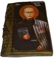 Ikona Święty Maksymilian Maria Kolbe patron energetyki elektryków