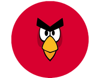 Opłatek na tort Angry Birds