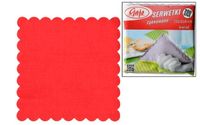 serwetki papierowe ząbkowane 15 x 15 cm czerwone 200 szt  sg-0005
