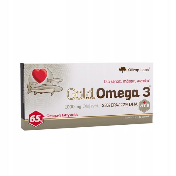 OLIMP GOLD OMEGA 3 120kaps ZDROWY UKŁAD KRĄŻENIA KWASY OMEGA zdjęcie 2