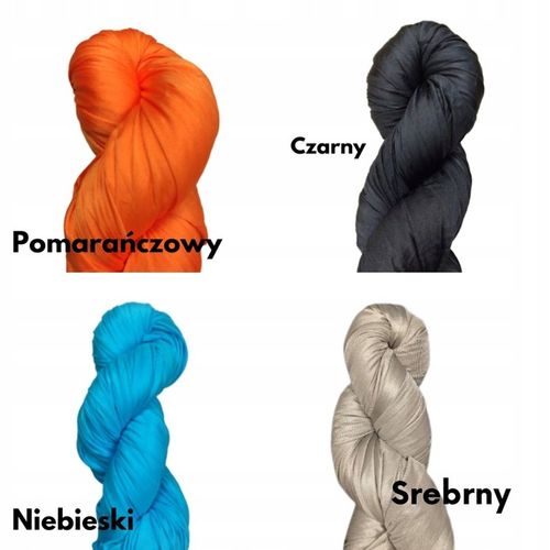 Szarfa akrobatyczna, chusta aerial silk 7 metrów Wybierz kolor na Arena.pl