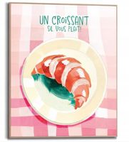 Orange Wallz Framed Poster Croissant 50x40cm 96234