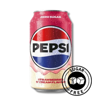 Pepsi Strawberries & Cream Zero napój gazowany bez cukru 330ml