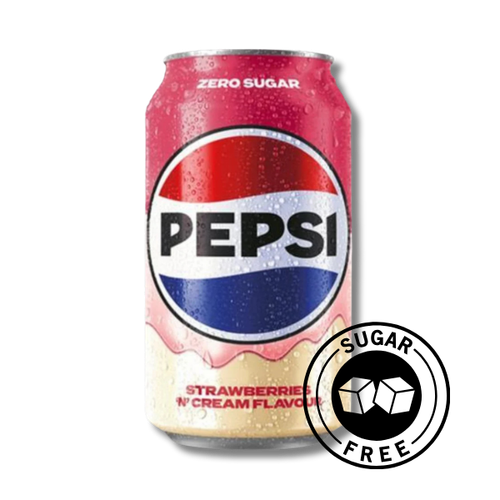 Pepsi Strawberries & Cream Zero napój gazowany bez cukru 330ml na Arena.pl
