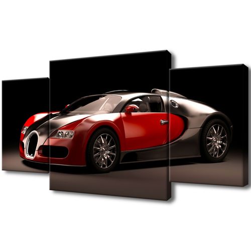 Foto-Obraz 80X40 Czerwone Bugatti Veyron na Arena.pl