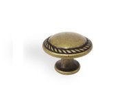 GAŁKA MEBLOWA NEREO 24223Z02500.07 Rozstaw w mm - 0 - (1 wkręt), Kolor pokrycia - Stare złoto patynowane