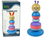 Drewniana Edukacyjna Piramidka Miś Balansująca Wieża