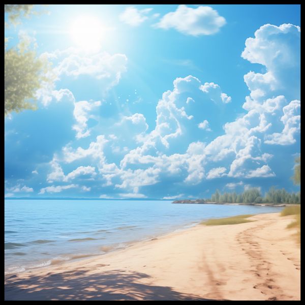 Plakat 100x100cm Letni Dzień zdjęcie 2