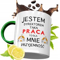 Kubek Zielony Dla Dyrektora Na Urodziny Prezent Z Nadrukiem Ze Zdjęciem