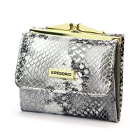 Damski mały portfel ze wzorem skóry weżą Gregorio