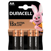 Baterie paluszki Duracell basic AA LR6 paluszki Alkaliczne 4 szt.