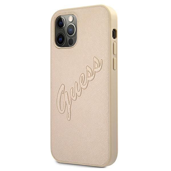 Etui Guess do iPhone 12, iPhone 12 Pro, Złoty zdjęcie 2