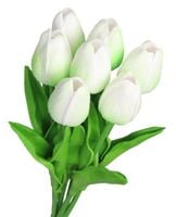 Tulipany sylikonowe piankowe gumowe jak żywe 34cm 7szt bukiet