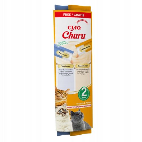 INABA CAT CHURU VARIETIES CHICKEN Mix Przysmak dla kota kurczak 20x14g+2x14 na Arena.pl
