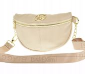 Laura Biaggi nerka saszetka jasny beż groszek JP70