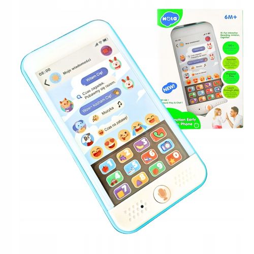 Pierwszy interaktywny telefon dla dzieci smartfon edukacyjny 100 dźwięków na Arena.pl
