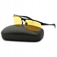 Męskie OKULARY do JAZDY NOCĄ dla KIEROWCÓW POLARYZACYJNE Rozjaśniające UV