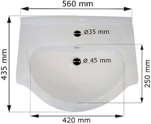 Umywalka ceramiczna SLIM / NICO SL6 na Arena.pl