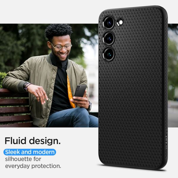 SPIGEN LIQUID AIR GALAXY S23 MATTE BLACK zdjęcie 13