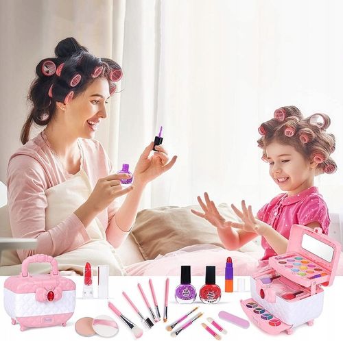 KUFEREK KOSMETYKÓW ZESTAW DO MAKIJAŻU I PAZNOKCI MAKEUP DLA DZIECI PREZENT na Arena.pl