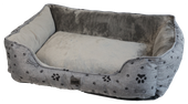 UNIQ PETS prostokątne legowisko dla psa L szare SQUARE II 75×60cm