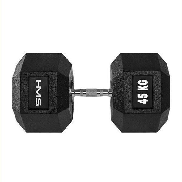 Hantla gumowana Hex Pro 45 kg HMS zdjęcie 1