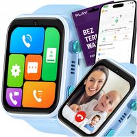 SMARTWATCH DLA DZIECI ZEGAREK SIM GPS POLSKI TELEFON APARAT GRY 4G HEELLY