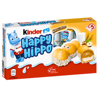 kinder happy hippo haselnuss szczęśliwe hipopotamy orzechowe 5 szt.