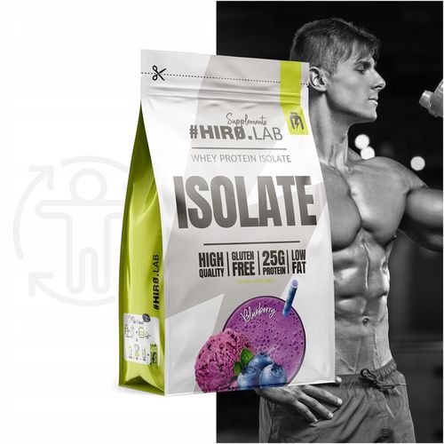Izolat Białka BIAŁKO 700 g WPI ISO Whey Protein Isolate Jagoda HIRO na Arena.pl