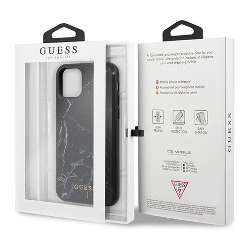 Etui Case GUESS MARBLE CASE IPHONE 11 PRO MAX CZARNY na Arena.pl