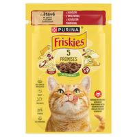 FRISKIES KOT SASZETKA WOŁOWINA-MARCHEW 85G