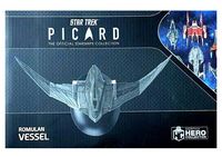 model kolekcjonerski statku eaglemoss star trek picard romulan vessel 24cm