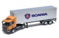 ND01_167293 WELLY 1:32 truck z przyczepa Scania 1