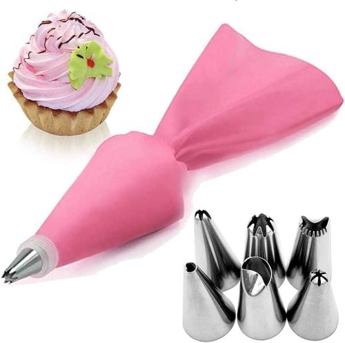 Rękaw Cukierniczy do Dekoracji Tortów 6 końcówek na Arena.pl