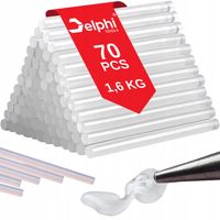 KLEJ NA GORĄCO WKŁADY DO PISTOLETU 1,6 KG 70 szt. 11mm x 250mm BEZBARWNY