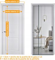 MOSKITIERA MAGNETYCZNA 100x 220cm MOSKITIERA BALKONOWA MOSKITIERA NA DRZWI