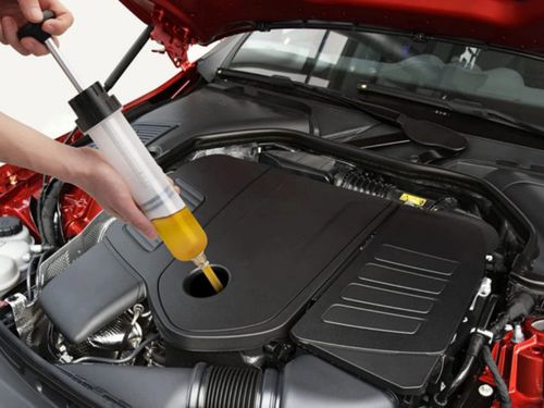 500ML WYSYSARKA ODSYSARKA STRZYKAWKA Oleju Płynu Hamulcowego Paliwa POMPKA na Arena.pl